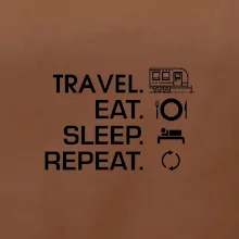 Eat sleep travel - Velký  přívěs