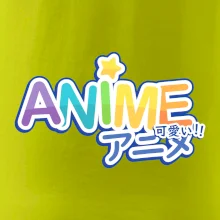 Anime nápis duhový