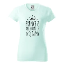 Princesses are born in (vlastní nápis měsíc narození)