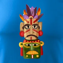 Mayové maska s peřím