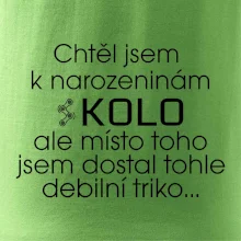 Chtěl jsem dostat k narozeninám kolo