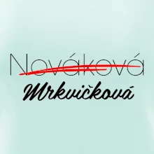 Svatební triko - změna příjmení