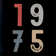 Vintage číslice 1975