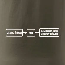 Jsem z října mám vždycky pravdu diagram