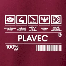 Čárový kód  - Plavec