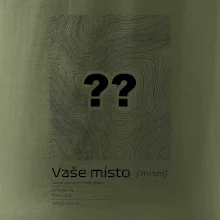 Vaše místo - vrstevnice v obdélníku