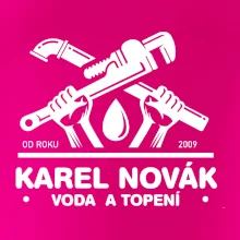 Instalatér - Překřížené klíče vlastní nápis