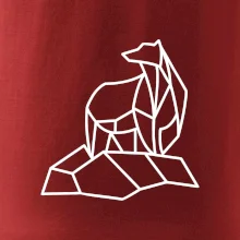 Geometrie lední medvěd na ledu