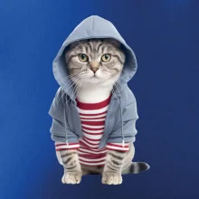 Kočka v pruhovaném triku