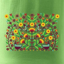 Folklor - barevně kvetiny obdélník