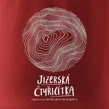 Jizerská čtyřicítka - vrstevnice v kruhu