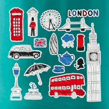 Velká Británie - kreslené ikonky