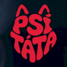 Psí táta nápis v hlavě