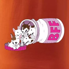 Bullterrier Friends Forever růžové (Pecka design)