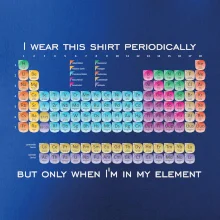 I wear this shirt periodically but only when I'm in my element