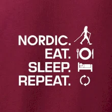 Nordic walking eat sleep