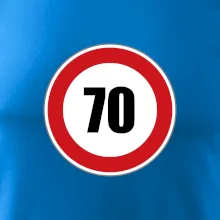 Dopravní značka - omezení rychlosti 70