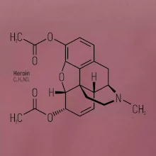 Molekulární struktura Heroin