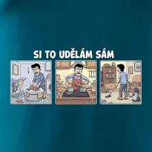 Si to udělám sám - muž s knírkem