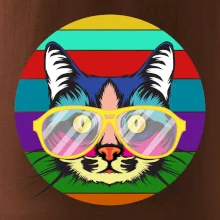 Kočka při barevném západu