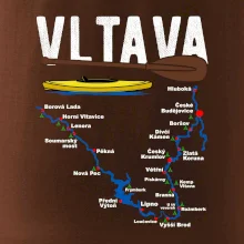 Mapa řeky Vltavy