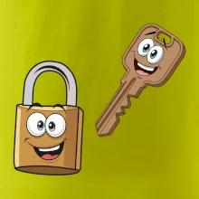 Parové triko - Zámek a klíč