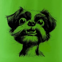 Černobílá karikatura Ši-tzu