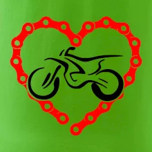 Moto srdce řetěz - enduro