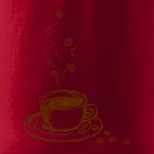 Hrnek plný čerstvé kávy