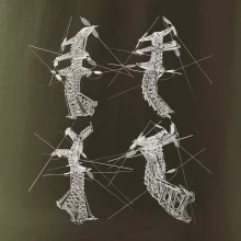 Zkroucený stožár vysokého vedení