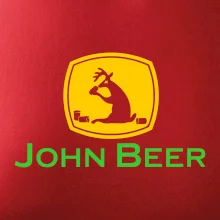 John Beer jelen s pivem