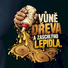 Vůně dřeva a zaschlýho lepidla - kapající lepidlo a letokruhy