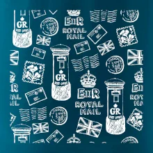 Britská pošta ikony
