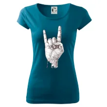 Rocková ruka kreslená