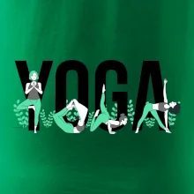 Yoga nápis barevný Yoga nápis barevný