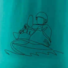 Kajak na vodě jedním tahem