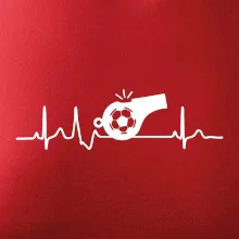 EKG fotbal rozhodčí a píšťalka