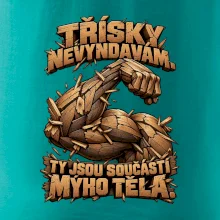 Třísky nevyndavám ty jsou součástí mýho těla - dřevěná paže