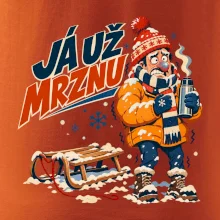 Rodinná vánoční trička - Já už mrznu táta sáňkování