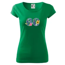 Květinové číslo kreslené - 60