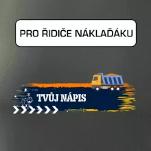 Stavba - vlastní nápis - náklaďák
