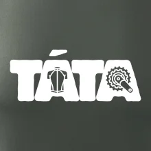 Táta nápis - cyklista