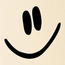 Emoji bez obrysu - usměv