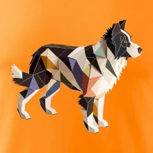 Border colie slepená z papíru