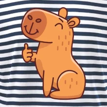 Kapybara s palcem nahoru