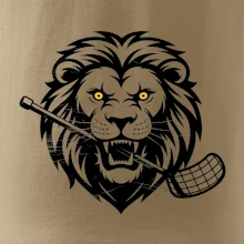 Floorball - Lev s hokejkou v tlamě