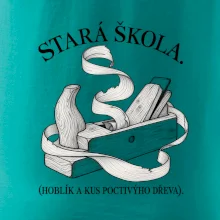 Stará škola hoblík a kus poctivýho dřeva