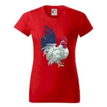 Kohout kreslený bílý