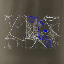 Neratovice - Mapa s vodními toky