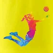 Volejbalista/Volejbalistka splash s míčem